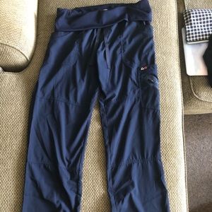 Navy Koi scrub pants